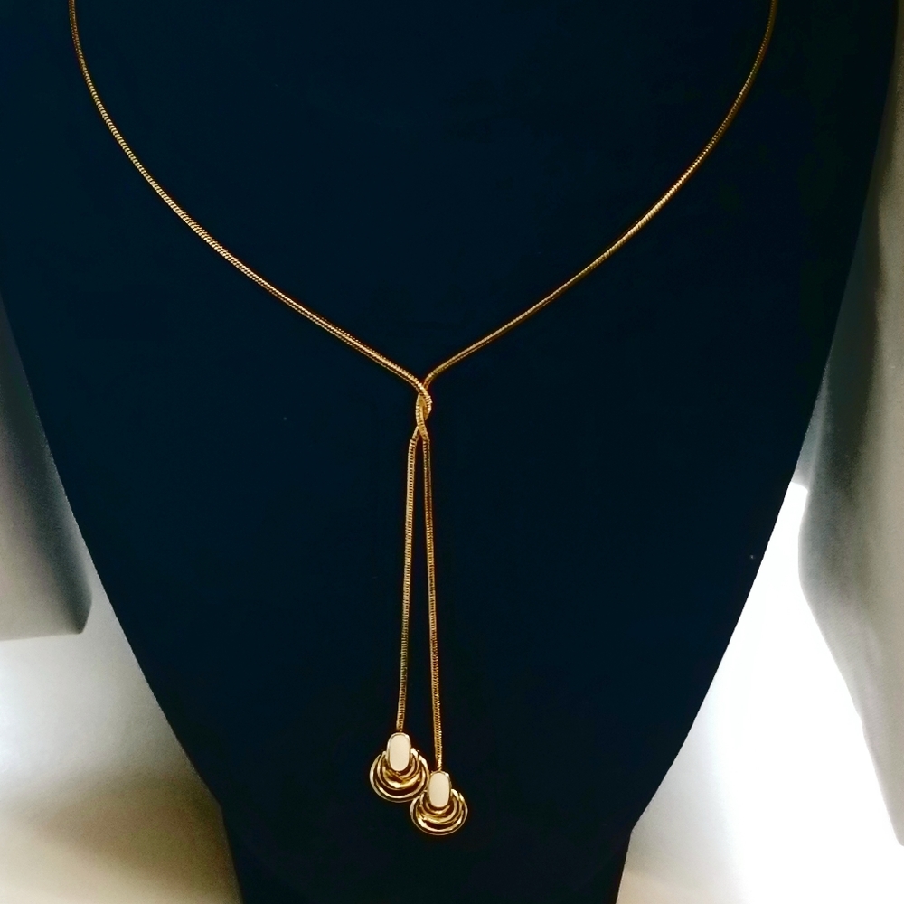 Vintage Monet 2-drop necklace
